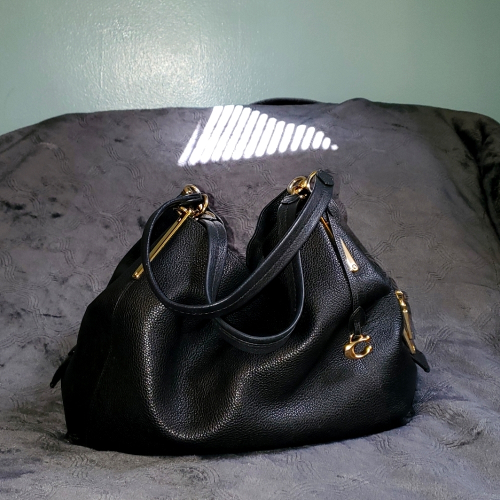Black Coach purse with matching wallet